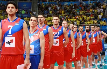 Сборная Сербии победила команду Польши в "Финале шести" Мировой лиги в Кракове сборная Сербии
