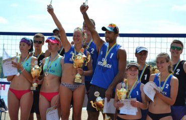 Завершився 1-ий тур чемпіонату України з пляжного волейболу (ФОТО+ВІДЕО) пляжний волейбол, чемпіонат україни 2017, запоріжжя, розклад, результати, турнірне положення, рейтинг команд та гравців