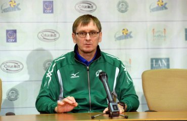 Андрей РОМАНОВИЧ: "Игроки должны выполнять свою работу на 100%-й самоотдаче" женский волейбол, суперлига украины, чемпионат украины, андрей романович, химик южный, видео интервью