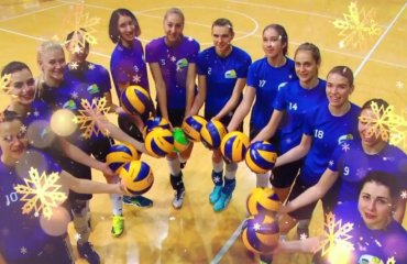 Волейболистки "Химика" поздравляют с Новым годом (ВИДЕО) женский волейбол, химик южный, суперлига украины, поздравление с новым годом, 2018, видео