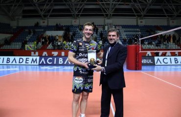 Капітан збірної України зіграв на позиції ліберо та був визнаний MVP чоловічий волейбол, перуджа, італія, олег плотницький, мвп, mvp, ліга чемпіонів, капітан, збірна україни з волейболу