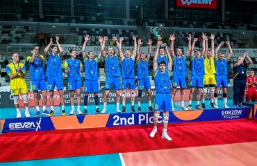 Збірна України U20 здобула срібні медалі чемпіонату СЄВЗА-2024 чоловічий волейбол
