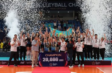Українські волейболістки допомогли “Жетису” виграти Лігу чемпіонів Азії жіночий волейбол, ліга чемпіонів азії з волейболу, Дар'я Шаргородська, Юлія Димар, Каріна Денисова, українські волейболістки, казахстан жетису