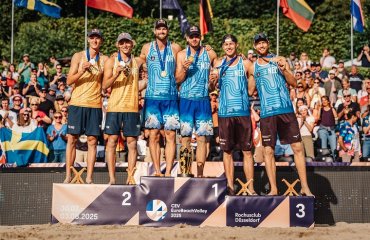 Норвезькі пляжники вп’яте стали чемпіонами Європи пляжний волейбол, чемпіонат європи з пляжного волейболу, переможці турніру, світовий волейбол, чоловіча сітка, мол сьорум