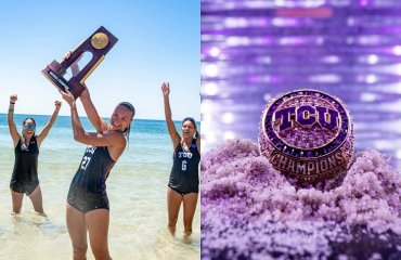 Ангеліна Хміль отримала чемпіонський перстень NCAA з пляжного волейболу пляжний волейбол, ангеліна хміль, тTCU Beach Volleyball, США, NCAA, чемпіонка, чемпіонський перстень, нагорода, перемога, українська волейболістка