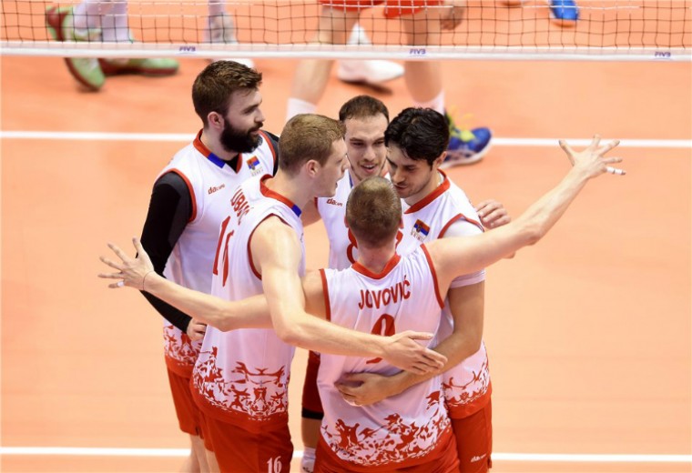  Сербия одержала пятую победу подряд в Мировой лиге, переиграв Болгарию