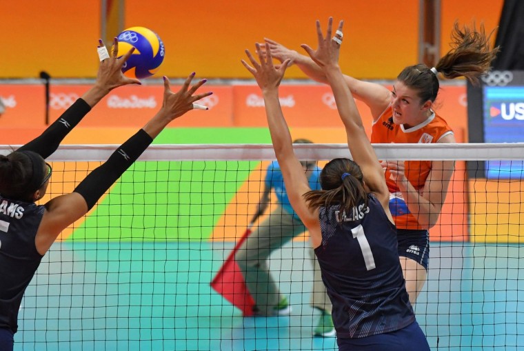  Волейболистки США вырвали победу у Нидерландов на Олимпиаде в Рио-де-Жанейро