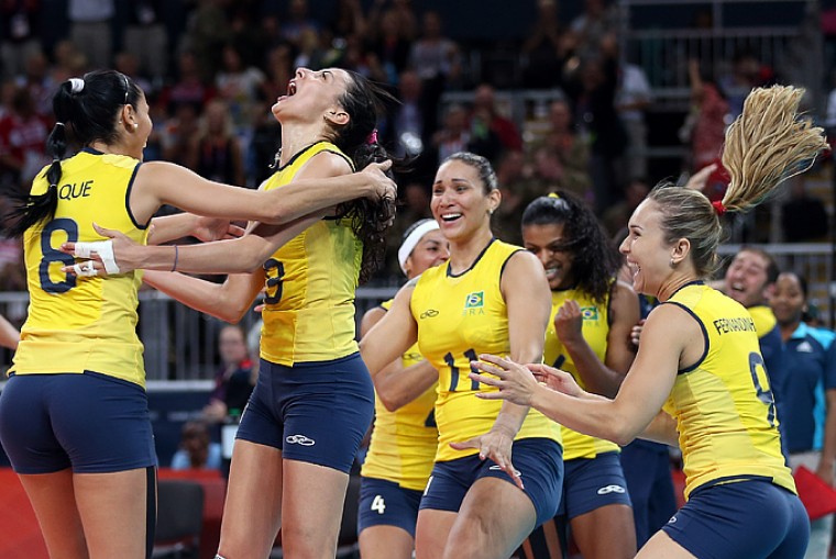 Волейболистки сборной Бразилии обыграли команду Аргентины в матче ОИ-2016