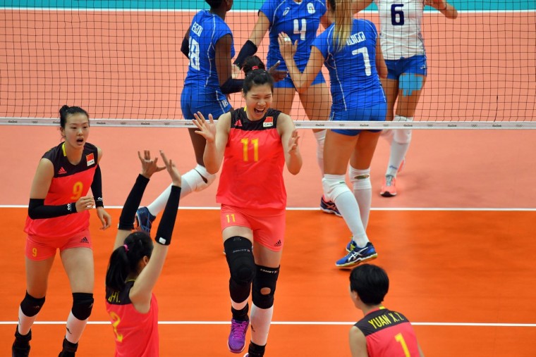  Сборная Китая по волейболу обыграла сборную Италии