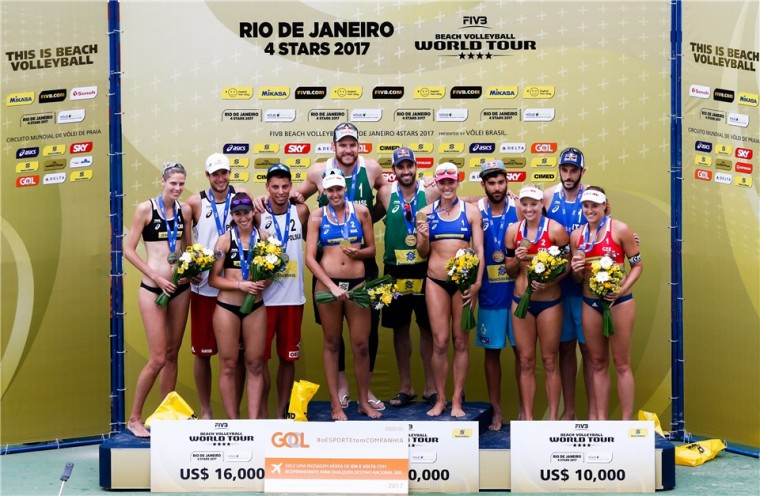 Призёры Мирового тура в Рио Бразильские "пляжники" выиграли домашний этап Мирового тура-2017
