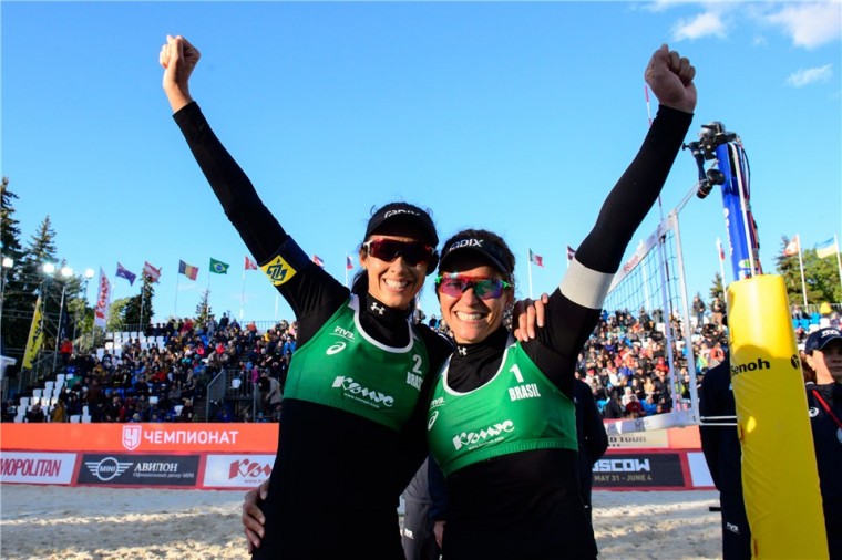 Ларисса и Талита Бразильянки выиграли этап Мирового тура в Москве