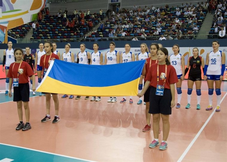 Женская сборная Украины Фото матча Украина - Россия. Чемпионат Европы-2017