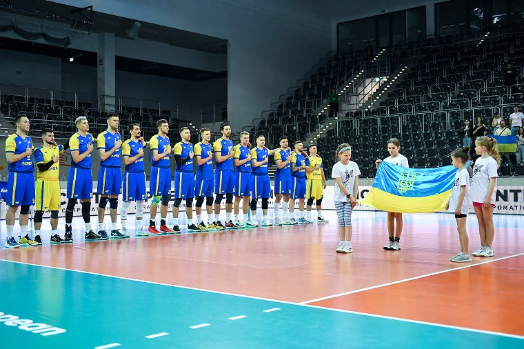 Національна збірна України з волейболу Чоловіча збірна України перемогла Македонію на старті Золотої Євроліги 2023