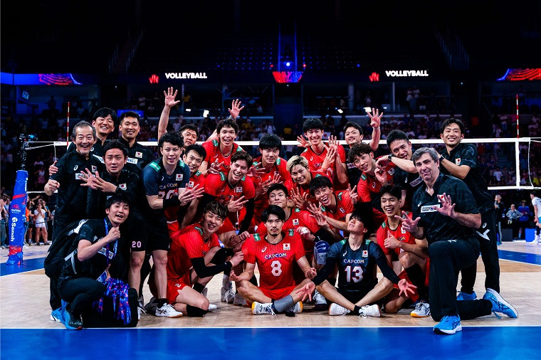 Збірна Японії з волейболу Японія виграла 8 матчів поспіль і лідирує у Лізі націй після другого ігрового тижня
