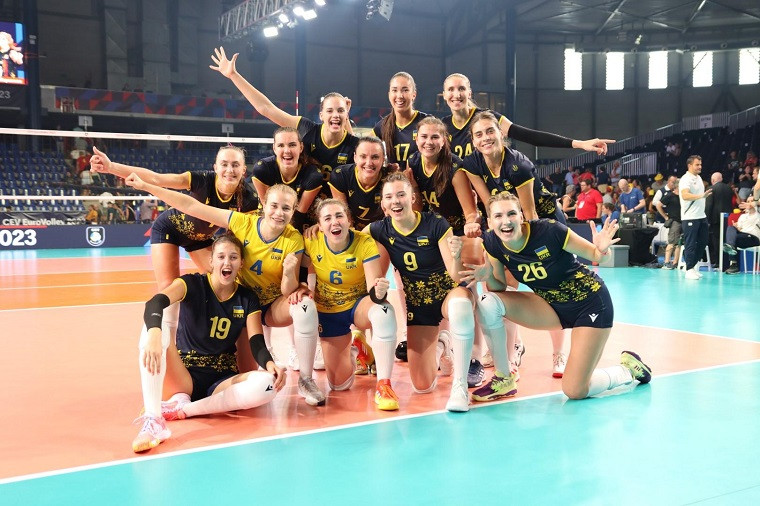 Жіноча збірна України з волейболу Україна перемогла Бельгію в матчі групового етапу Євро-2023