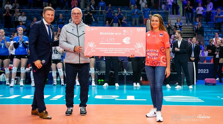  240 блоків на матчах жіночого Євро у Таллінні допомогли зібрати 2400 євро