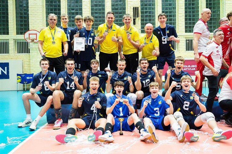 Юнацька збірна України з волейболу U18 Юнацька збірна України U18 виборола срібні медалі СЄВЗА-2025