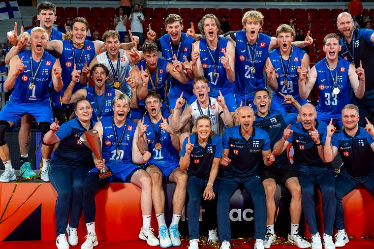 Збірна Фінляндії з волейболу Фінляндія виграла Євролігу-2026