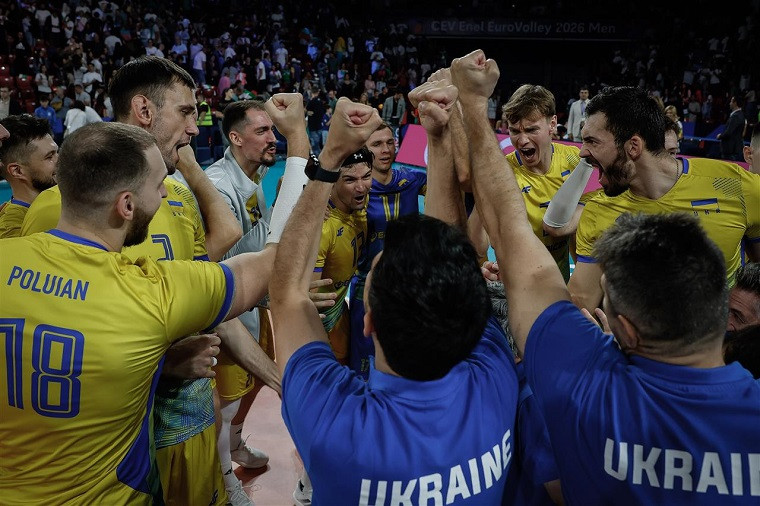 Збірна України з волейболу Україна першою достроково вийшла у плейоф чоловічого Євро-2026