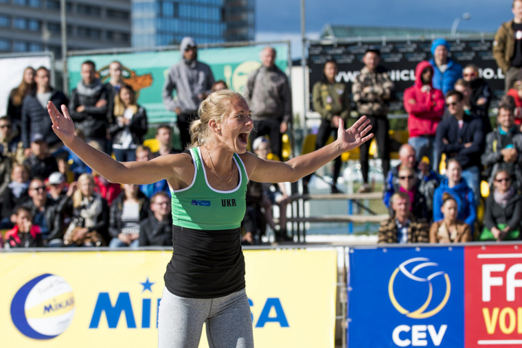 Украинская женская пара сотворила сенсацию на пляжном турнире  2016 CEV Beach Volleyball Satellite Vilnius выиграв золото