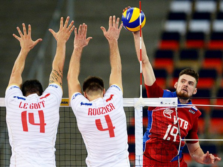  Россия проиграла Франции в четвёртом туре Мировой лиги