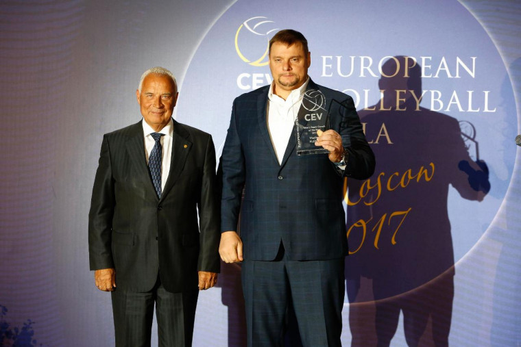 Владимир Алекно Владимир Алекно и Джованни Гвидетти - лучшие тренеры Европы-2017