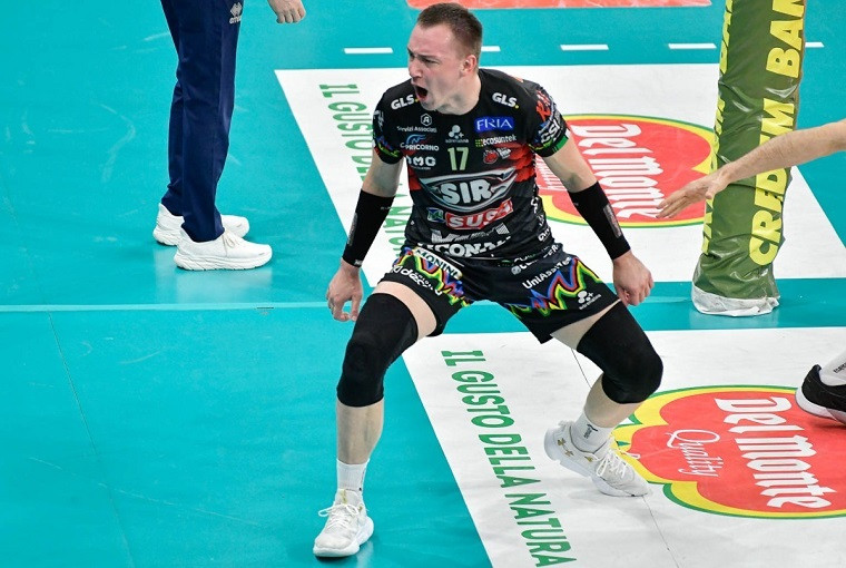 Олег Плотницький “Перуджа” обіграла “Монцу” у першому матчі фіналу чемпіонату Італії