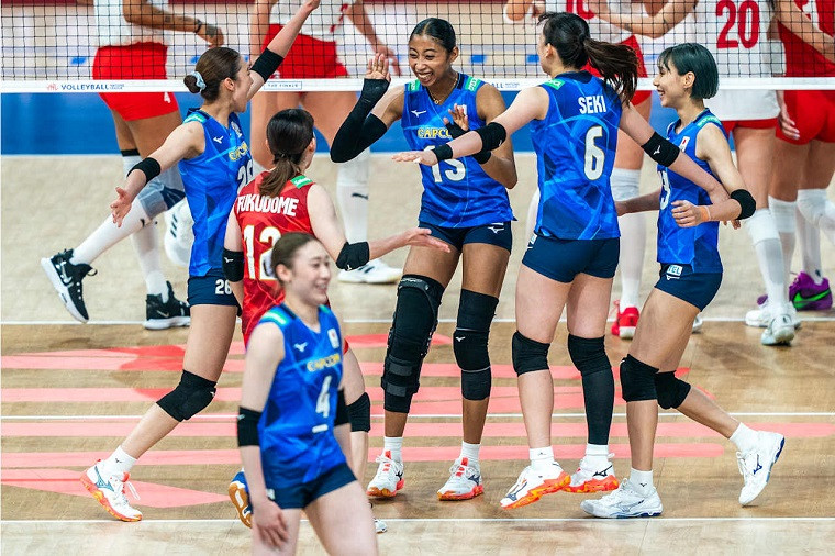 Жіноча збірна Японії з волейболу Польща – Японія. Матч за “бронзу”. Ліга націй-2025. Трансляція