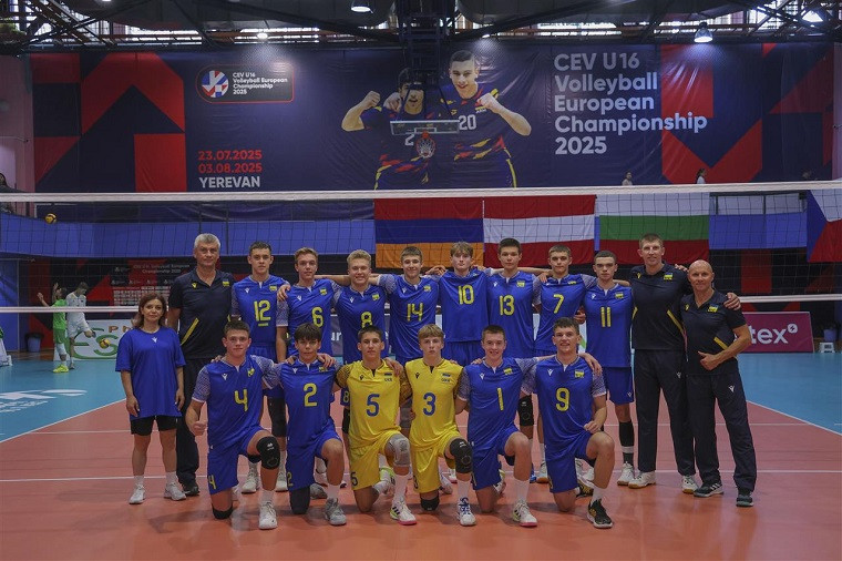 Збірна України з волейболу U16 Євро-2025 (U-16): Україна поступилася Чехії на тай-брейку