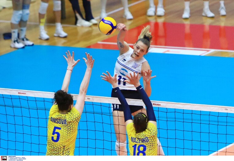 ukraine - greece volleyball team